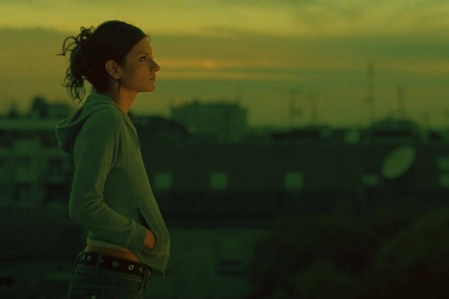 Sunset from a rooftop