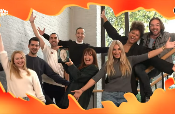 De cast uit het eerste seizoen van SpangaS op dit moment.