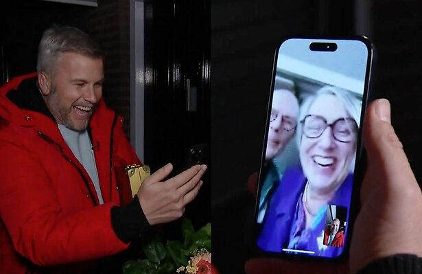 Winston Gerschtanowitz en thuiswinnaars Pieter en Wil