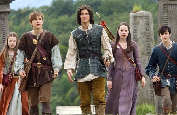 Ben Barnes, Georgie Henley, William Moseley, Skandar Keynes en Anna Popplewell