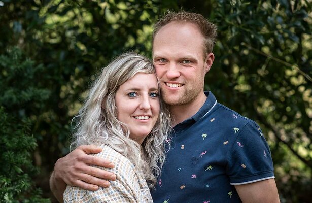 Janine en Sander tijdens Boer Zoekt Vrouw (2022)