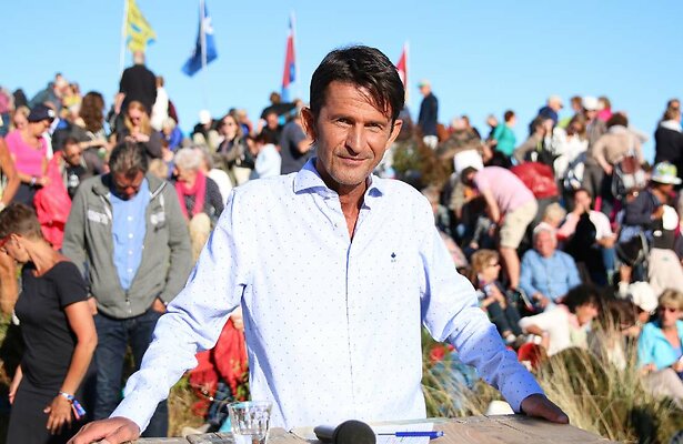 Cornald Maas tijdens Opium op Oerol