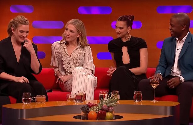 Kate Winsley, Cate Blanchett, Dua Lipa en Adrian Lester 