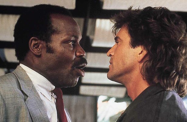 Danny Glover als Roger Murtaugh en Mel Gibson als Martin Riggs in Lethal Weapon 3