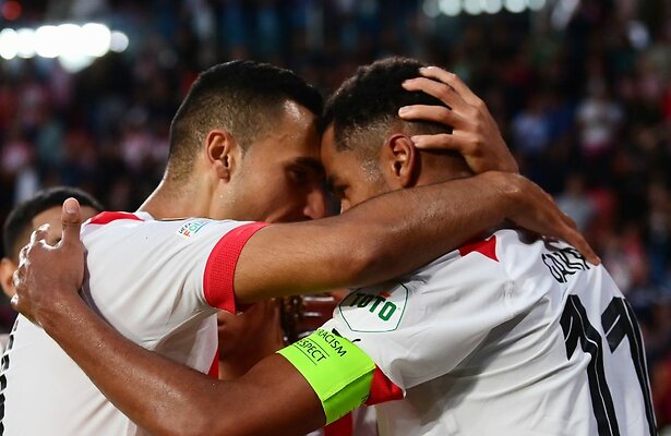 Anwar El Ghazi en Cody Gakpo van PSV