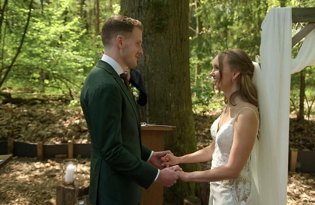 Eva met haar grote liefde Matthijs.