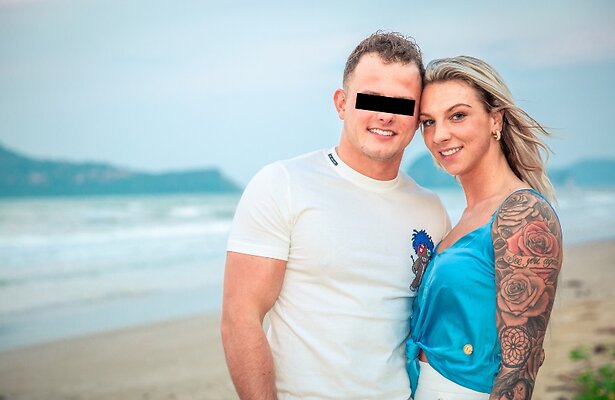 Gianni en zijn vriendin op Temptation Island