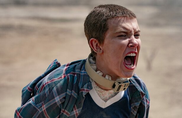 Millie Bobby Brown as Eleven in Stranger Things