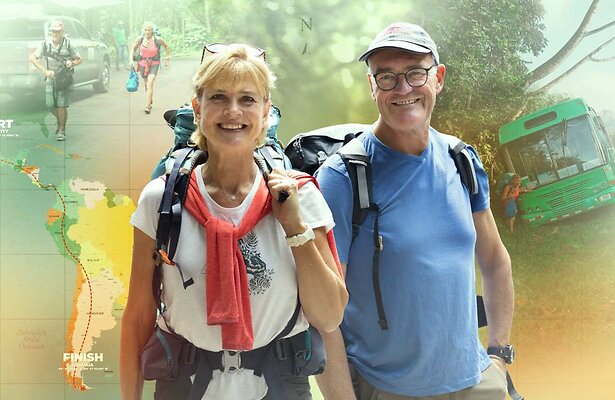 Olga Commandeur en Frank in Race Across the World