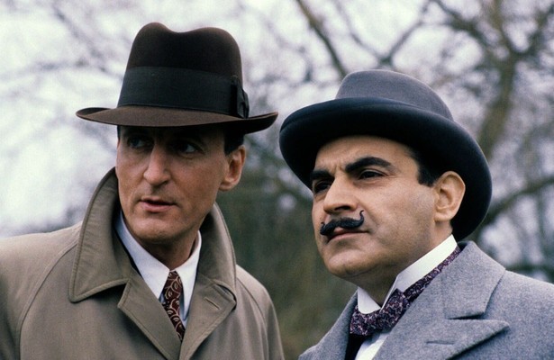 Hugh Fraser en David Suchet in Poirot