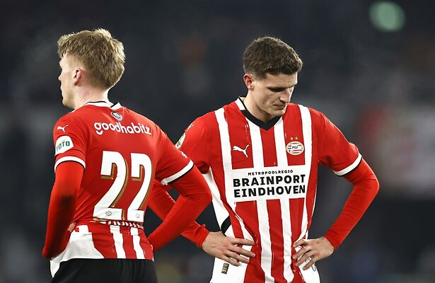 Jerdy Schouten en Guus Til van PSV
