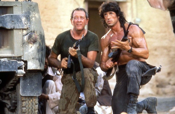 Richard Crenna en Sylvester Stallone in Rambo III