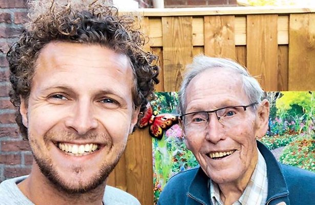 Tim Senders en opa Frits