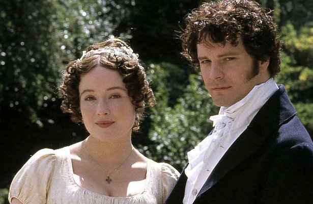 Elizabeth Bennet (Jennifer Ehle) en Mr. Darcy (Colin Firth)