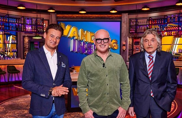 Wilfred Genee, René van der Gijp en Johan Derksen