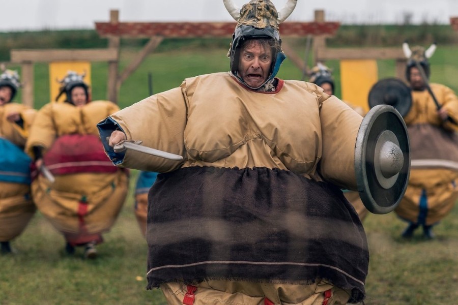 Vader met Vier Kinderen en de Vikingen