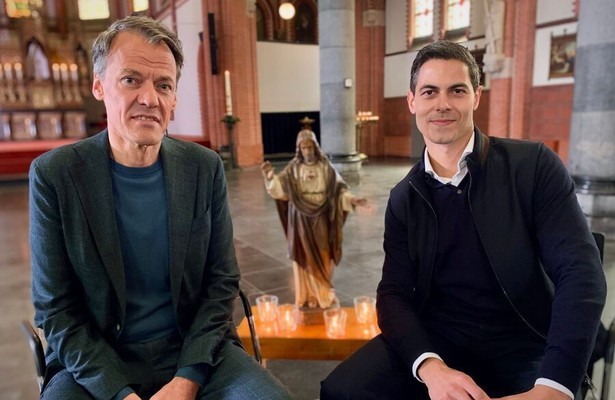 Tijs van den Brink en Rob Jetten in Adieu God?