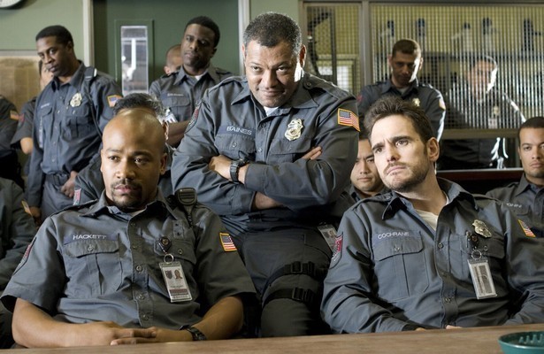 Columbus Short, Laurence Fishburne en Matt Dillon in Armored