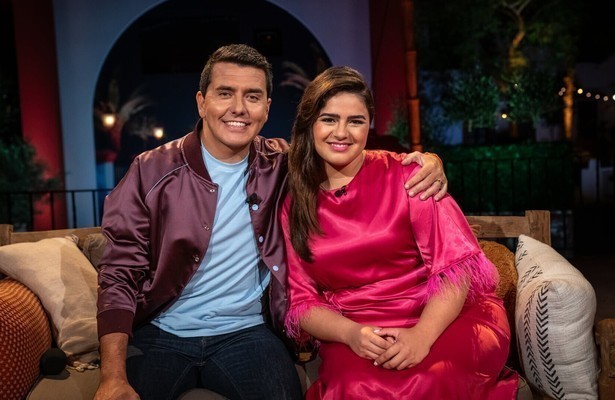 Jan Smit & Numidia El Morabet tijdens Beste Zangers