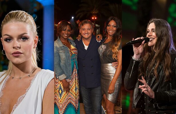 Davina Michelle, Edsilia Rombley, René Froger, Carolina Dijkhuizen en Floor Jansen