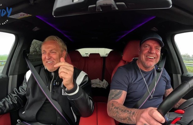 Gordon en Andy van der Meijde in Bij Andy in de Auto