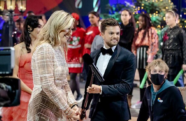 Buddy Vedder met koningin Màxima