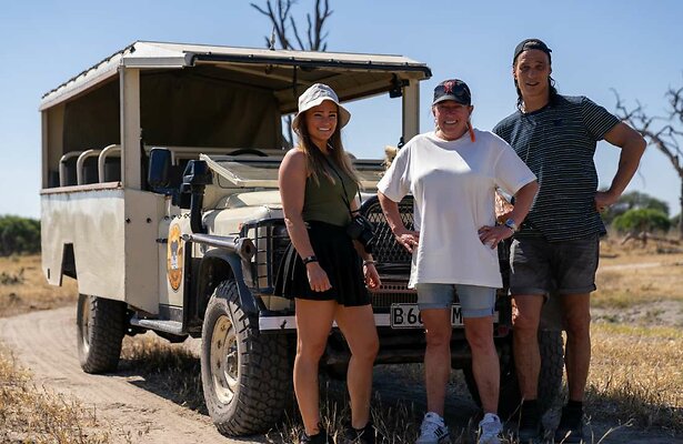 Jemaica, Annette, Michel in Camping de Wildernis