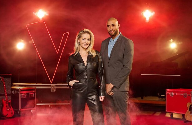 Het nieuwe presentatieduo van The Voice of Holland. Edson en Chantal