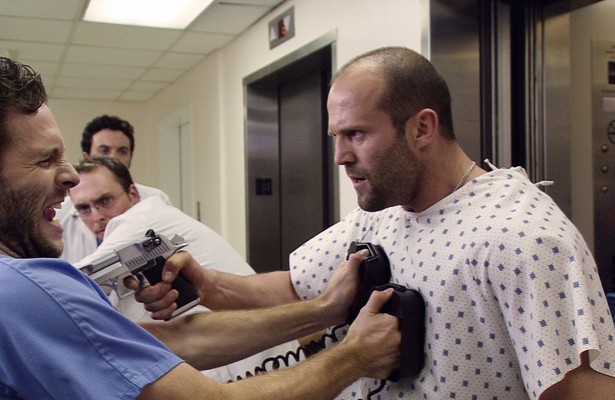 Jason Statham als Chev Chelios in actiefilm Crank