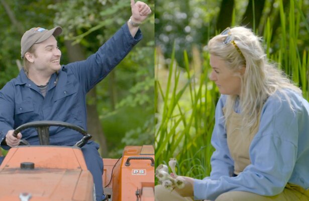 Donnie en Sanne Hans in Boerderij Van Dorst