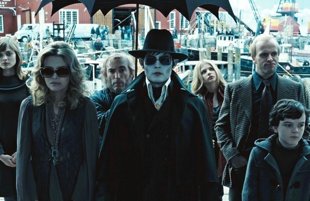 Johnny Depp als vampier in Dark Shadows