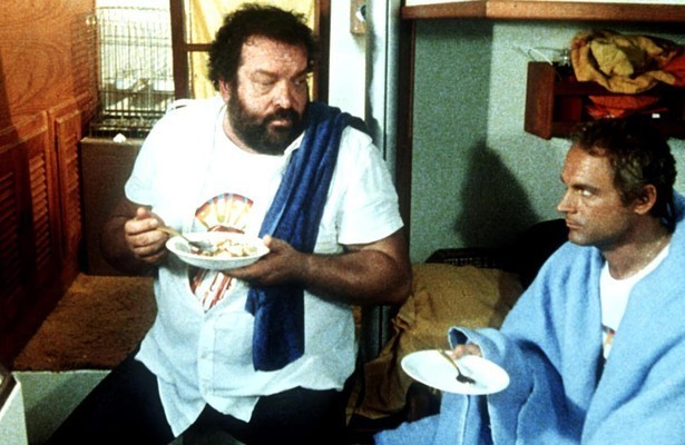 Bud Spencer en Terence Hill in De Vier Vuisten Hebben de Tropenkolder