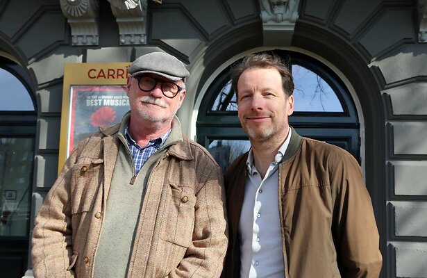 Herman van der Zandt met Arjan Ederveen voor De Reünie
