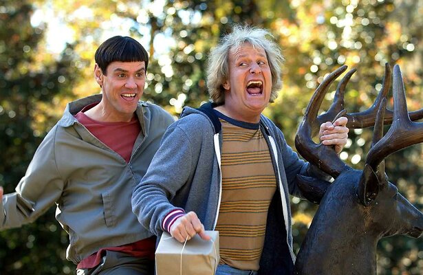 Jim Carrey en Jeff Daniels in Dumb and Dumber To