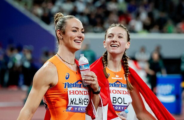 Femke Bol en Lieke Klaver 