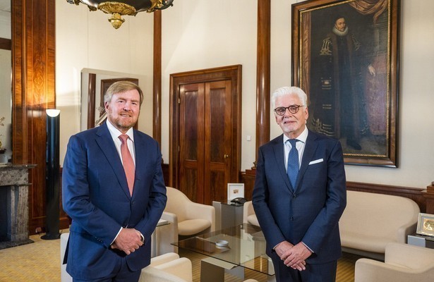 Jan Slagter en koning Willem-Alexander