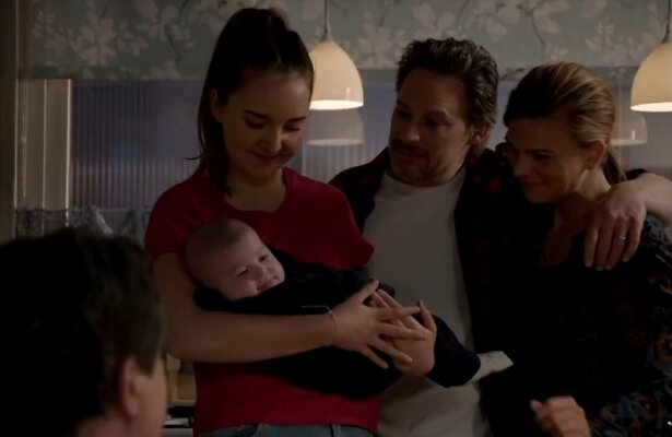 Familie Verduyn met baby Tom.