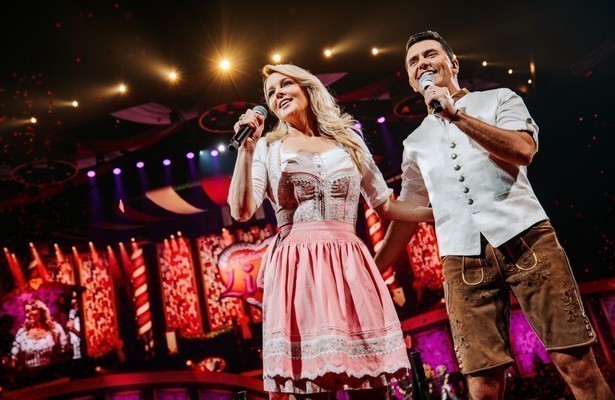 Chantal Janzen en Jan Smit tijdens Festival der Liebe