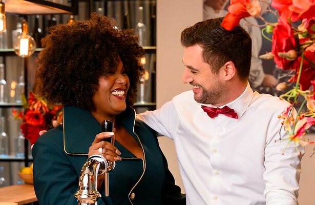 Denice Dest en Victor Abeln voor First Dates