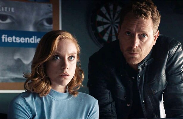 Mark van Eeuwen en Anneke Sluiters in Flikken Rotterdam