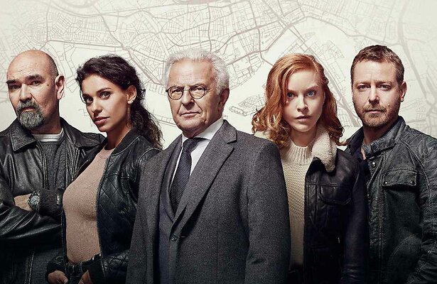 Cees Geel, Ortál Vriend, Huub Stapel, Anneke Sluiter en Mark van Eeuwen