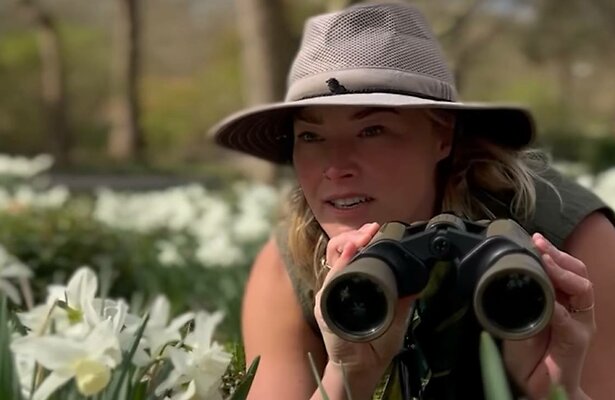 Geraldine in de promo van Echte Jongens op Safari.
