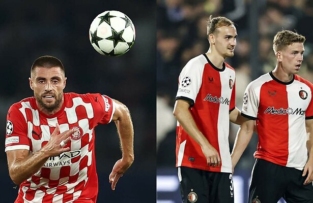 David Lopez (Girona) vs. Thomas Beelen & Gijs Smal (Feyenoord)