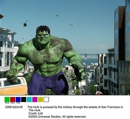 Eric Bana is groot, groen en boos