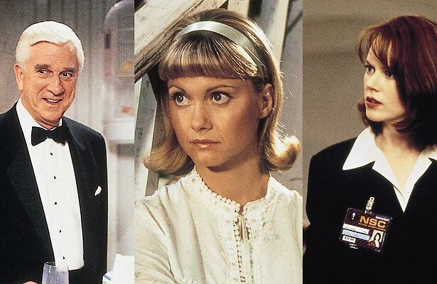 Still uit The Naked Gun, Grease en The Peacemaker