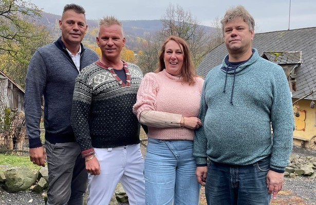 Marc, Walter, Edward en Inge in Ik Vertrek: Even Weg