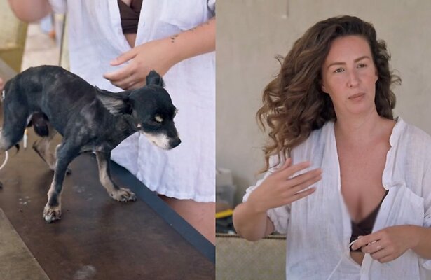 Hondje Mietze en Jacobien in Daar Gaan Ze Weer