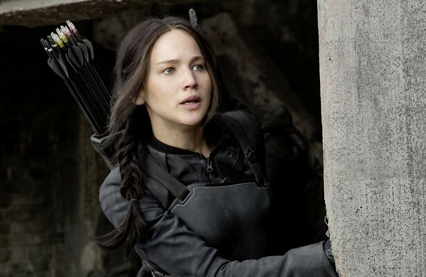 Jennifer Lawrence in The Hunger Games: Mockingjay Part 1