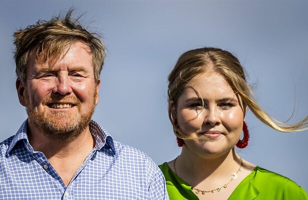 Koning Willem-Alexander en prinses Amalia