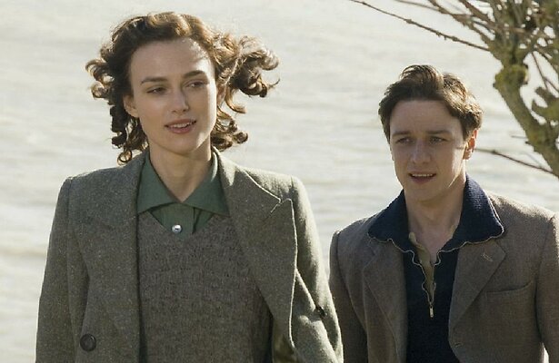 Keira Knightley en James McAvoy in Atonement